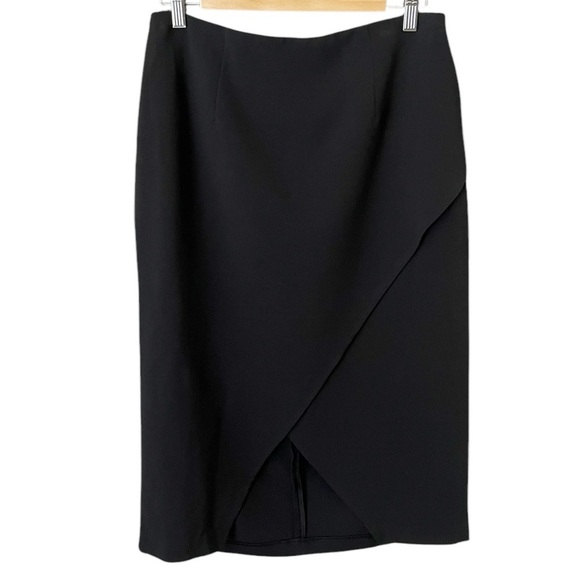 T Tahari Dresses & Skirts - T Tahari Size 10 Black Stretch Ponte Knit Pencil Career Office Capsule Skirt